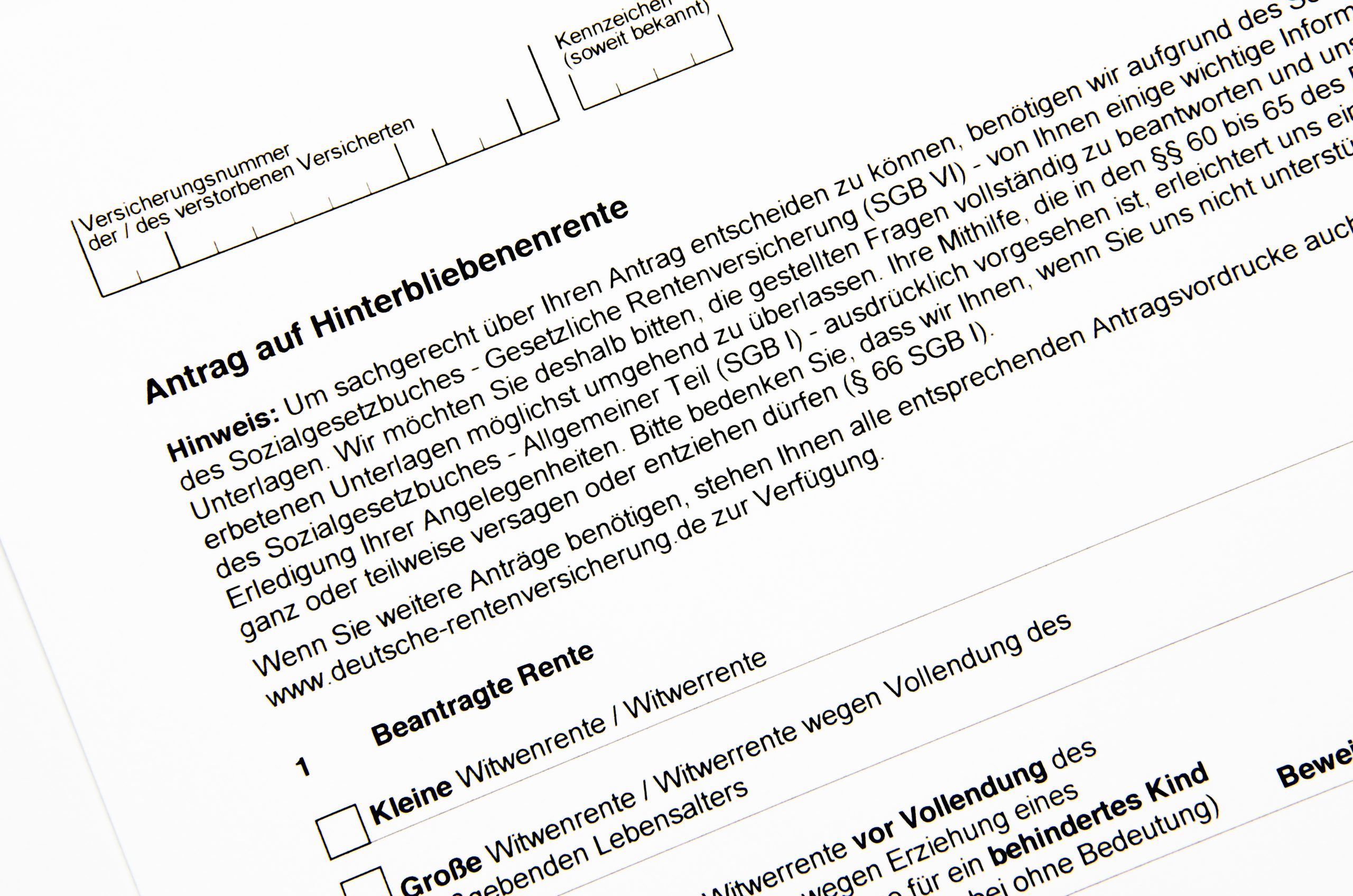 Hinterbliebenenrente: Höhe und Anspruch der Hinterbliebenen auf gesetzliche Rente