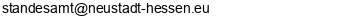 E-Mail Adresse Standesamt Neustadt (Hessen)
