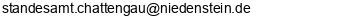E-Mail Adresse Standesamt Chattengau/ Niedenstein