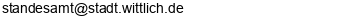 E-Mail Adresse Standesamt Wittlich-Stadt