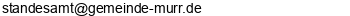 E-Mail Adresse Standesamt Murr