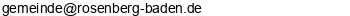 E-Mail Adresse Standesamt Rosenberg