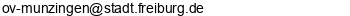 E-Mail Adresse Standesamt Freiburg im Breisgau-Munzingen