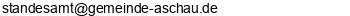 E-Mail Adresse Standesamt Aschau i.Chiemgau