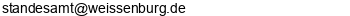 E-Mail Adresse Standesamt Weißenburg i.Bay.