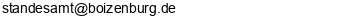 E-Mail Adresse Standesamt Boizenburg/Elbe