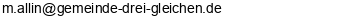 E-Mail Adresse Standesamt Drei Gleichen